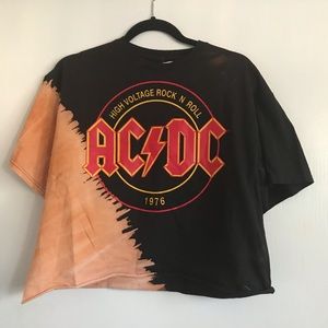 ❌SOLD❌ NWOT AC/DA Half Bleach Graphic Tee
